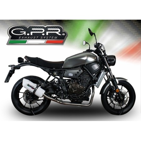 Scarico GPR Albus Evo4 per YAMAHA Xsr 700 dal 2017 al 2020 omologato