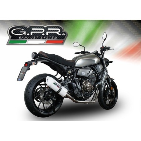 Scarico GPR Albus Evo4 per YAMAHA Xsr 700 dal 2017 al 2020 omologato