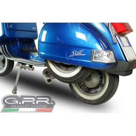 Scarico GPR Alluminio per Lml Star 200 4T A Marce - 4ST With Gears dal 2011 al 2016 omologato