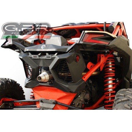 Scarico GPR Deeptone ATV per Can Am Maverick X3 Turbo Buggy dal 2017 al 2024 omologato