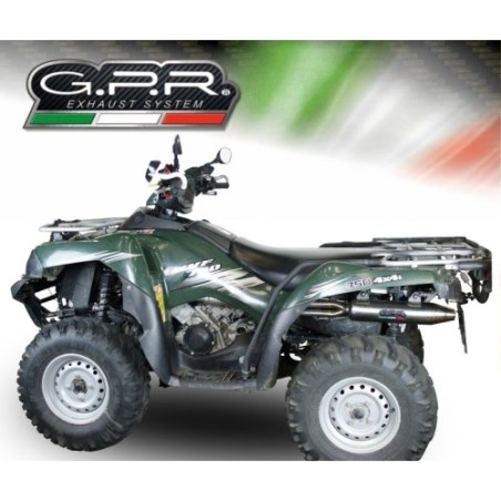 Scarico GPR Deeptone ATV per Kawasaki KVF 750 dal 2005 al 2011 omologato