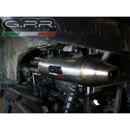 Scarico GPR Deeptone ATV per Kawasaki KVF 750 dal 2005 al 2011 omologato