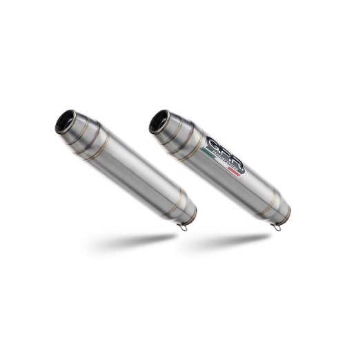 Scarico GPR Deeptone Inox per Aprilia Shiver 750 Gt dal 2007 al 2016 racing