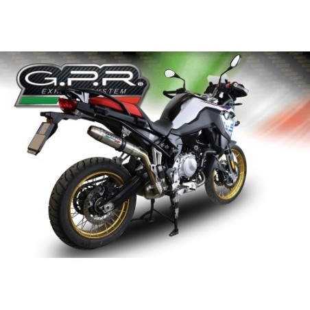 Scarico GPR Deeptone Inox per BMW F 850 Gs -Adventure dal 2018 al 2020 omologato