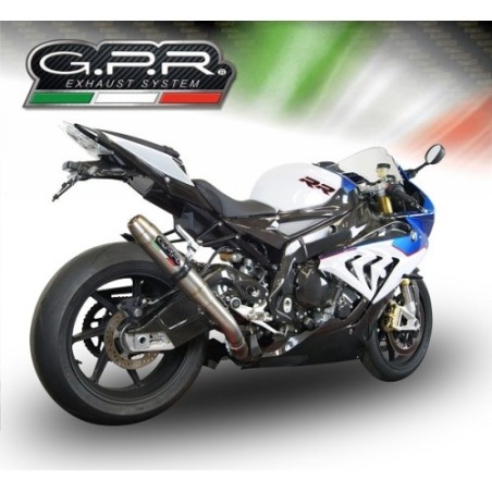 Scarico GPR Deeptone Inox per BMW S 1000 RR -M dal 2015 al 2016 omologato