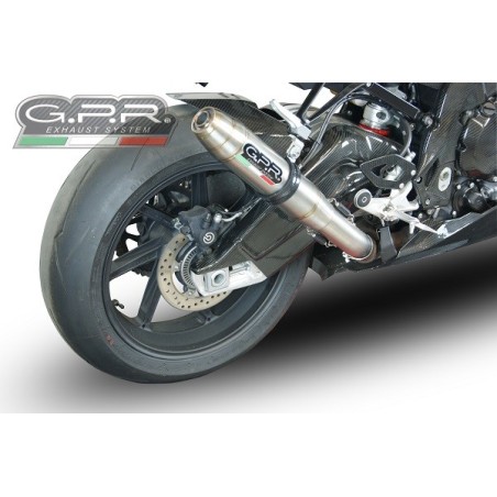 Scarico GPR Deeptone Inox per BMW S 1000 RR -M dal 2015 al 2016 omologato