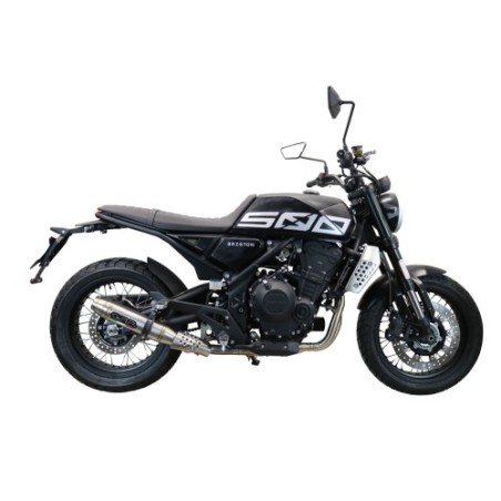 Scarico GPR Deeptone Inox per Brixton CroSsfire 500 X dal 2022 al 2023 omologato