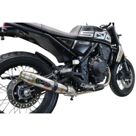 Scarico GPR Deeptone Inox per Brixton CroSsfire 500 X dal 2022 al 2023 omologato