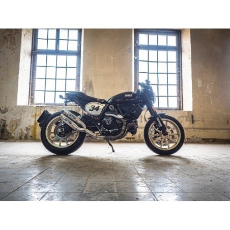 Scarico GPR Deeptone Inox per Ducati Scrambler 800 dal 2015 al 2016 omologato