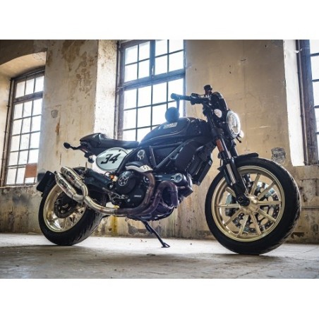 Scarico GPR Deeptone Inox per Ducati Scrambler 800 dal 2015 al 2016 omologato