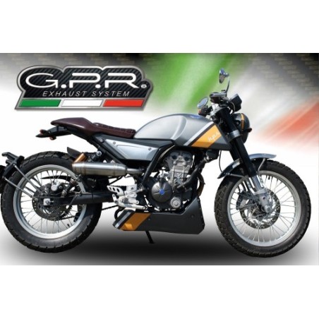 Scarico GPR Deeptone Inox per F.B. Mondial Hps 125 dal 2016 al 2018 omologato