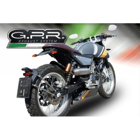Scarico GPR Deeptone Inox per F.B. Mondial Hps 125 dal 2016 al 2018 omologato