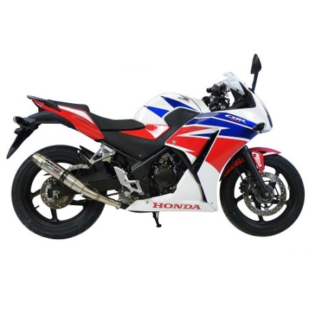 Scarico GPR Deeptone Inox per Honda Cbr 300 R dal 2014 al 2016 racing