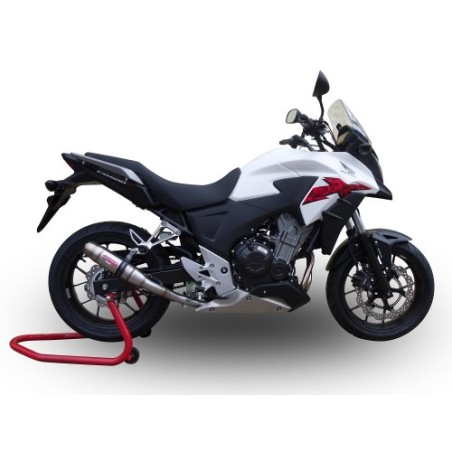 Scarico GPR Deeptone Inox per Honda Cb 500 X dal 2013 al 2015 omologato