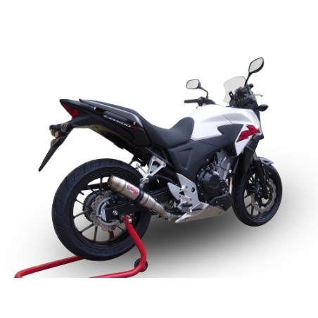 Scarico GPR Deeptone Inox per Honda Cb 500 X dal 2013 al 2015 omologato