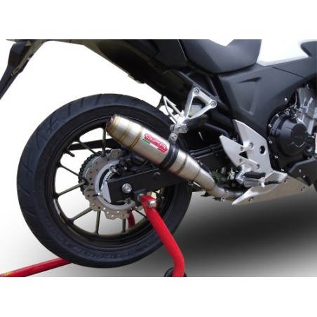 Scarico GPR Deeptone Inox per Honda Cb 500 X dal 2013 al 2015 omologato