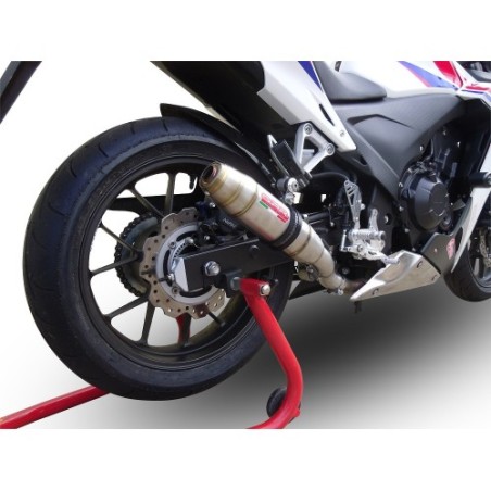 Scarico GPR Deeptone Inox per Honda Cbr 500 R dal 2012 al 2016 omologato