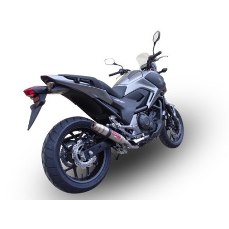 Scarico GPR Deeptone Inox per Honda Nc 750 X - S Dct dal 2021 al 2023 omologato