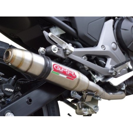 Scarico GPR Deeptone Inox per Honda Nc 750 X - S Dct dal 2021 al 2023 omologato