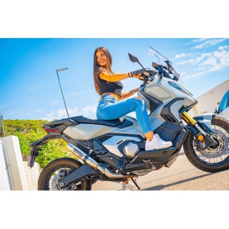 Scarico GPR Deeptone Inox per Honda X-Adv 750 dal 2021 al 2024 omologato