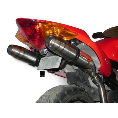 Scarico GPR Deeptone Inox per Honda Vfr 800 V-Tec dal 2002 al 2013 omologato