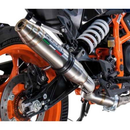 Scarico GPR Deeptone Inox per Husqvarna Svartpilen 250 dal 2024 al 2025 omologato
