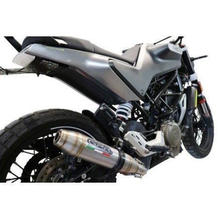 Scarico GPR Deeptone Inox per Husqvarna Svartpilen 401 dal 2021 al 2023 omologato