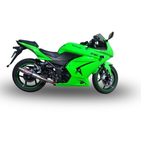 Scarico GPR Deeptone Inox per Kawasaki Ninja 250 R dal 2007 al 2016 omologato