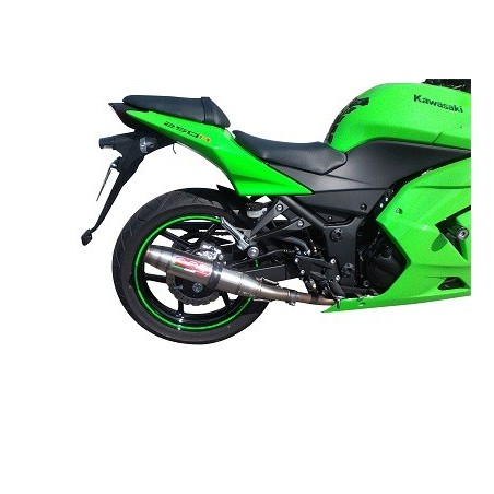 Scarico GPR Deeptone Inox per Kawasaki Ninja 250 R dal 2007 al 2016 omologato