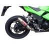 Scarico GPR Deeptone Inox per Kawasaki Ninja 300 R dal 2012 al 2017 omologato