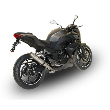 Scarico GPR Deeptone Inox per Kawasaki Z 300 dal 2014 al 2017 omologato