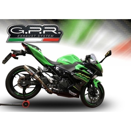 Scarico GPR Deeptone Inox per Kawasaki Z 400 dal 2018 al 2022 racing