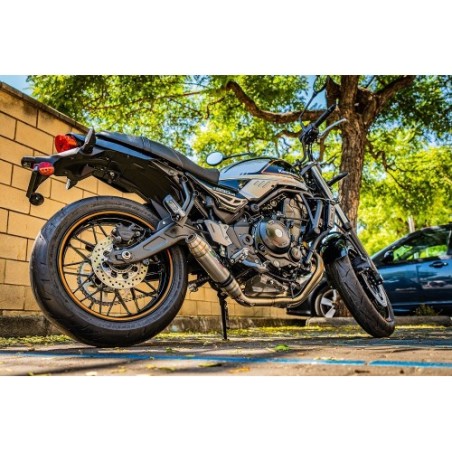 Scarico GPR Deeptone Inox per Kawasaki Z 650 RS dal 2021 al 2023 racing