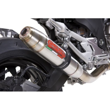 Scarico GPR Deeptone Inox per Kawasaki Z 800 E dal 2009 al 2016 omologato