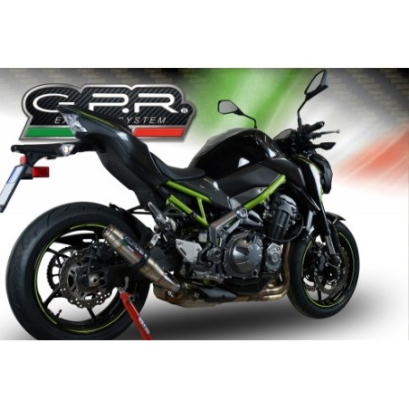 Scarico GPR Deeptone Inox per Kawasaki Z 900 dal 2017 al 2019 omologato