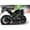 Scarico GPR Deeptone Inox per Kawasaki Z 900 E dal 2017 al 2020 omologato