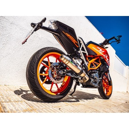 Scarico GPR Deeptone Inox per KTM Rc 125 dal 2017 al 2020 racing