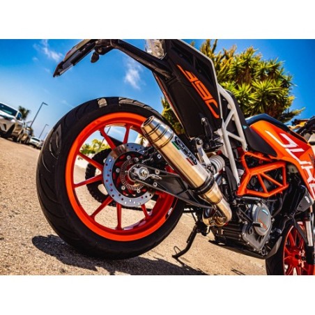 Scarico GPR Deeptone Inox per KTM Rc 125 dal 2017 al 2020 racing