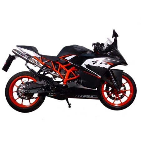 Scarico GPR Deeptone Inox per KTM Rc 200 dal 2014 al 2021 omologato