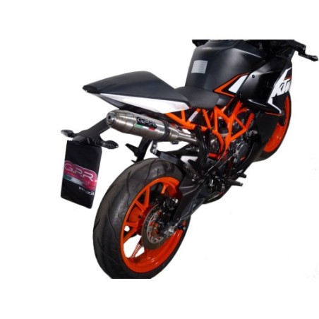 Scarico GPR Deeptone Inox per KTM Rc 200 dal 2014 al 2021 omologato