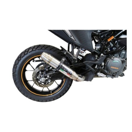 Scarico GPR Deeptone Inox per KTM Adventure 390 dal 2021 al 2024 racing