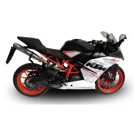 Scarico GPR Deeptone Inox per KTM Rc 390 dal 2015 al 2016 racing
