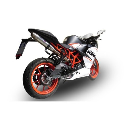 Scarico GPR Deeptone Inox per KTM Rc 390 dal 2015 al 2016 racing