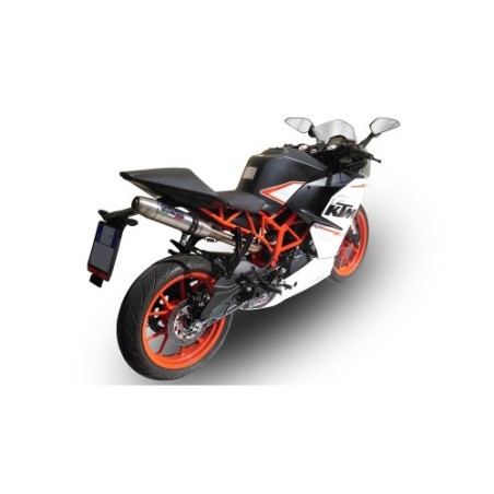Scarico GPR Deeptone Inox per KTM Rc 390 dal 2015 al 2016 racing