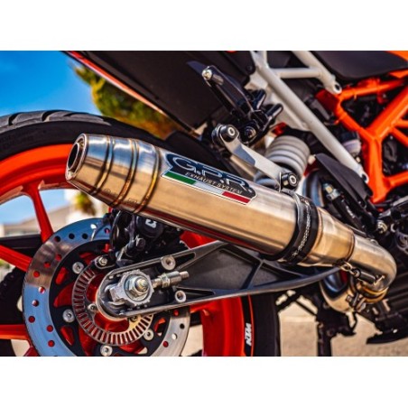 Scarico GPR Deeptone Inox per KTM Rc 390 dal 2017 al 2020 omologato
