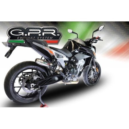 Scarico GPR Deeptone Inox per KTM Duke 790 dal 2017 al 2020 omologato