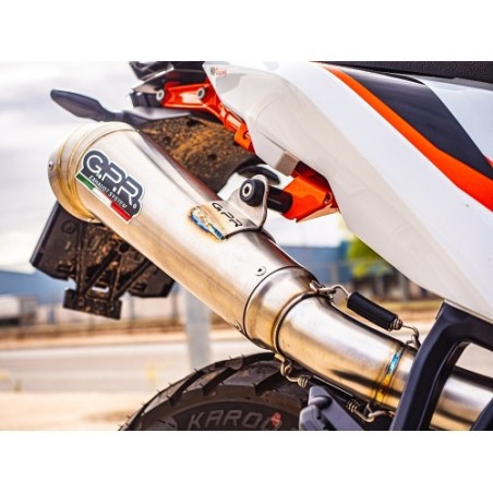 Scarico GPR Deeptone Inox per KTM Duke 890 dal 2021 al 2024 racing