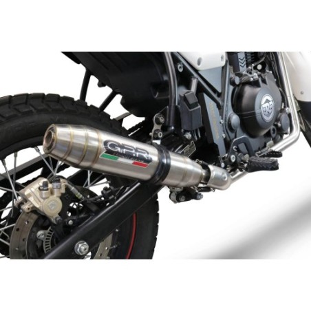 Scarico GPR Deeptone Inox per Royal Enfield Scram 411 dal 2022 al 2024 racing