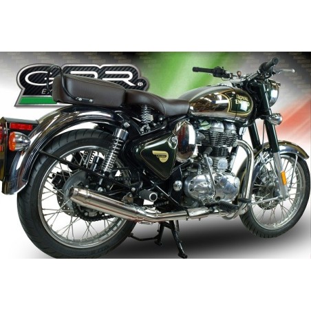 Scarico GPR Deeptone Inox per Royal Enfield Continental GT 535 dal 2014 al 2016 racing
