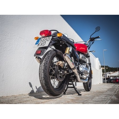 Scarico GPR Deeptone Inox per Royal Enfield Interceptor 650 dal 2019 al 2020 omologato